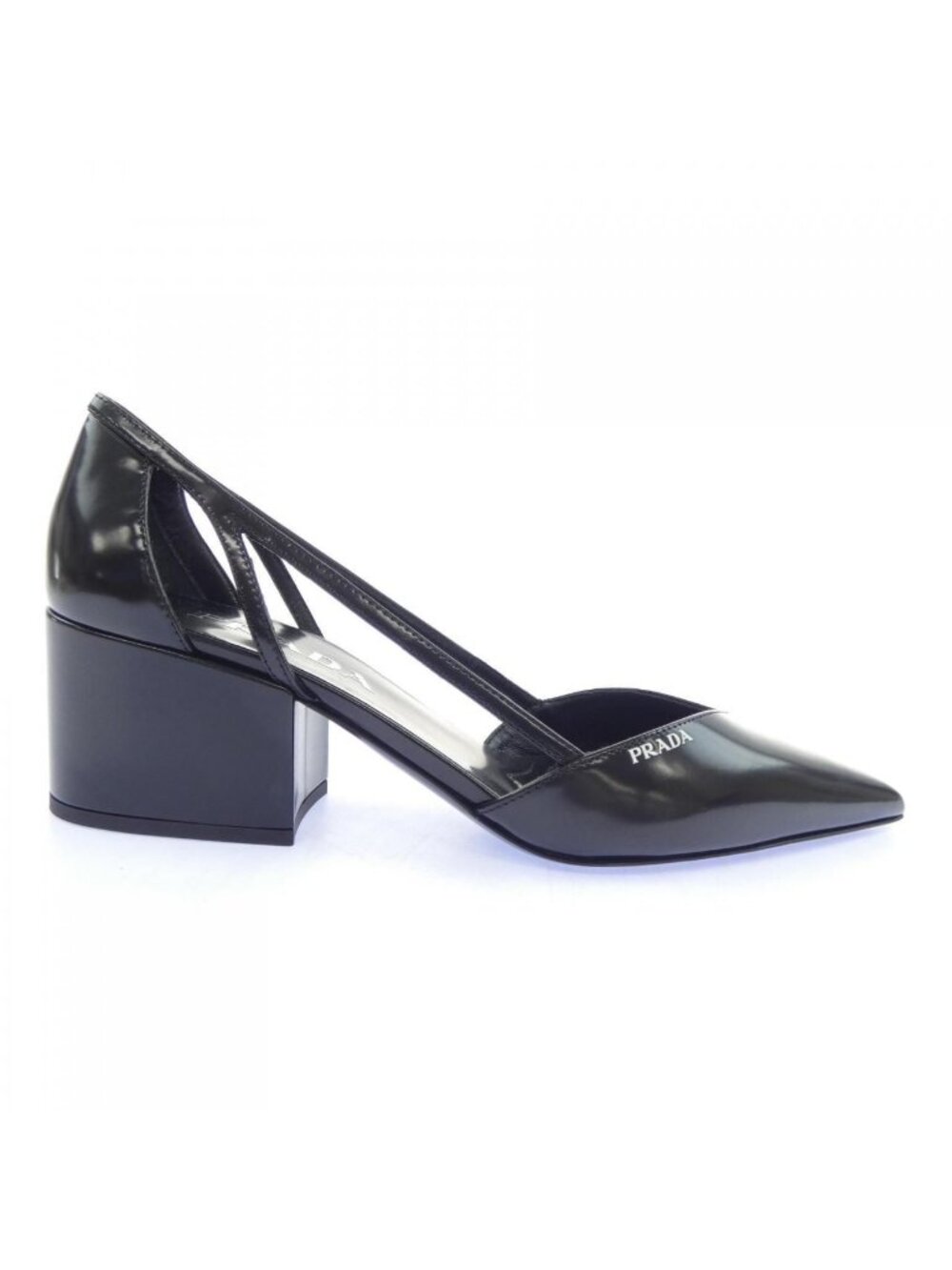 Prada Cut Out Pumps Heel